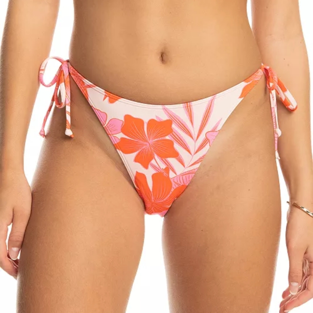 NWT Roxy Beach Classics‎ Cheeky Bikini Bottoms Pale Dogwood Color Size XXL